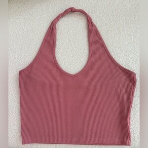 Pink halter top